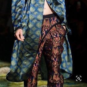 DRIES VAN NOTEN SS2015 JACQUARD WRAP PANT